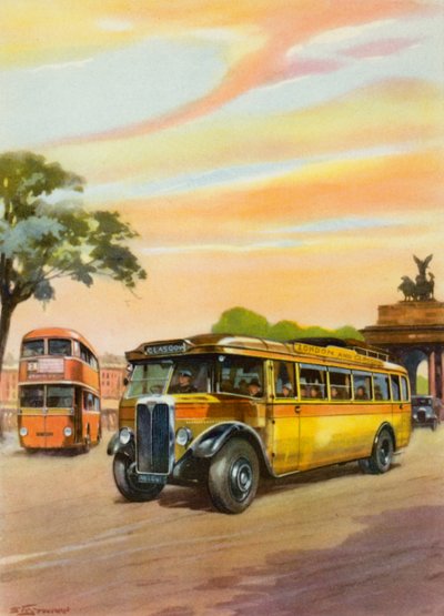Abfahrt von London nach Glasgow von English School