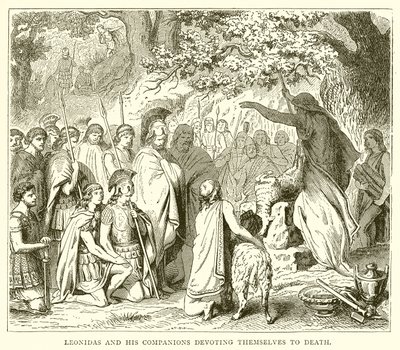 Leonidas und seine Gefährten weihen sich dem Tod von English School