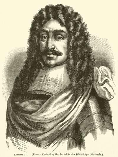 Leopold I. (Gravur) von English School
