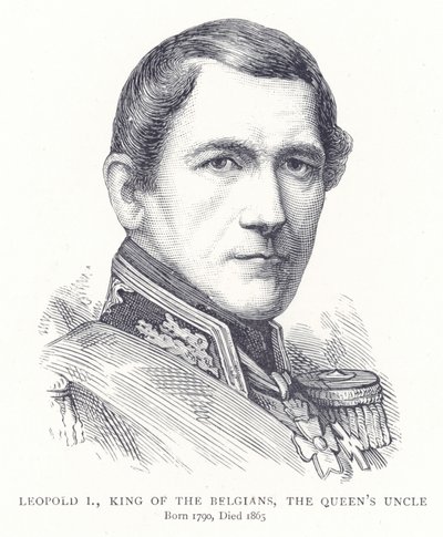 Leopold I., König der Belgier, der Onkel der Königin von English School
