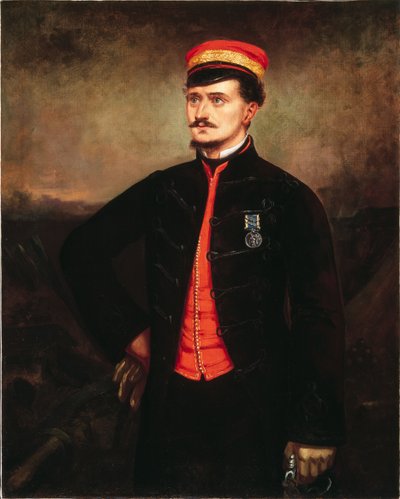 Leutnant Thomas Murphy in der Ausgehuniform des türkischen Kontingents, Krim, 1857 von English School