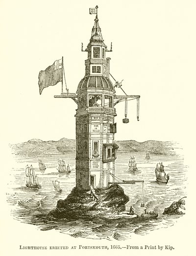 Leuchtturm in Portsmouth, 1665 errichtet von English School