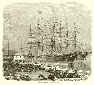 Baumwolle verladen in Savannah von English School