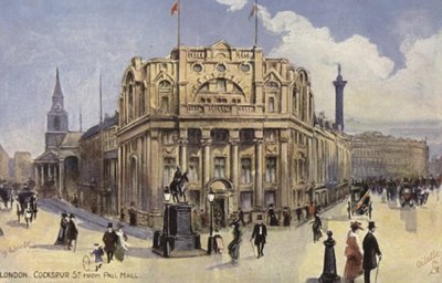 London, Cockspur Street von Pall Mall von English School