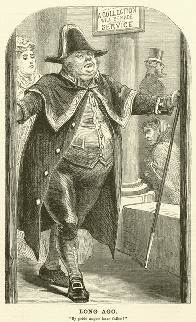 Vor langer Zeit, "Durch Stolz sind Engel gefallen!" (Gravur) von English School