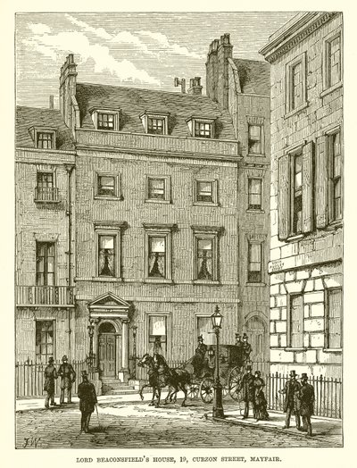 Haus von Lord Beaconsfield, 19, Curzon Street, Mayfair von English School