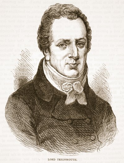 Lord Teignmouth, Illustration aus Cassells Illustrierter Geschichte Indiens von James Grant, veröffentlicht 1879 von English School