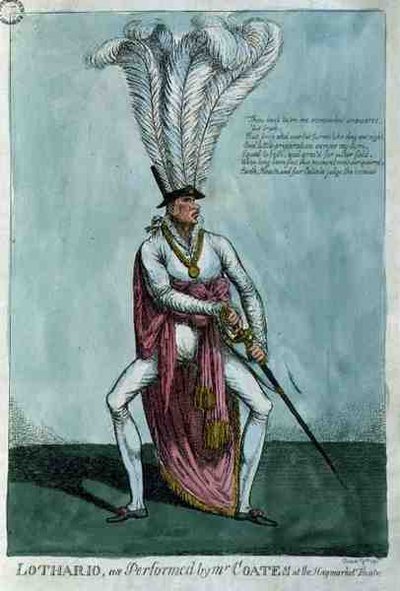 Lothario, aufgeführt von Mr. Coates im Haymarket Theatre, 9. Dezember 1811, veröffentlicht von William Holland von English School