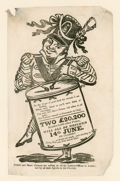 Lotterieanzeige von English School