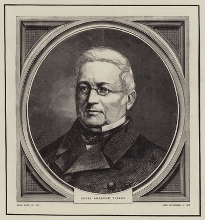 Louis Adolphe Thiers (Gravur) von English School