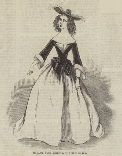 Madame Anna Thillon, die neue Sängerin von English School