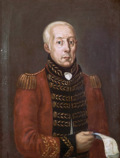 Generalmajor Hugh Lyle Carmichael, 2. West India Regiment zu Fuß, ca. 1809 von English School