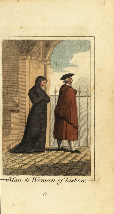 Mann und Frau aus Lissabon, Portugal von English School