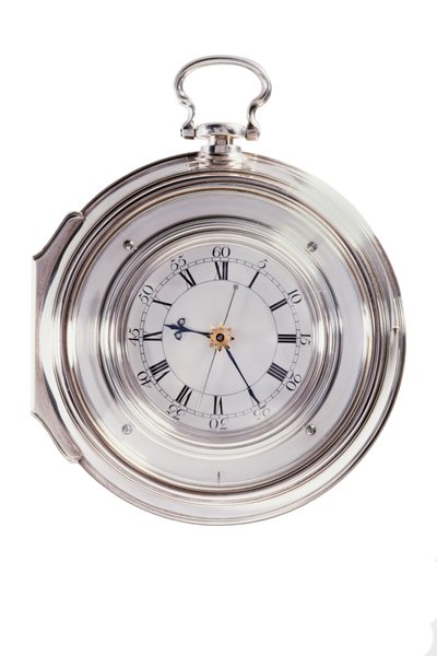 Marineuhr in Silbergehäuse, von John Harrison und Sohn, 1770, London von English School