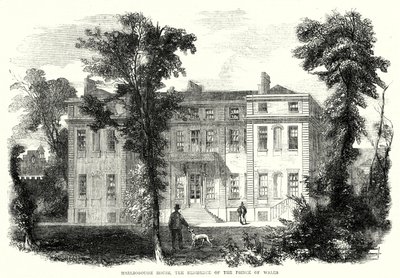 Marlborough House, die Residenz des Prinzen von Wales (Stich) von English School
