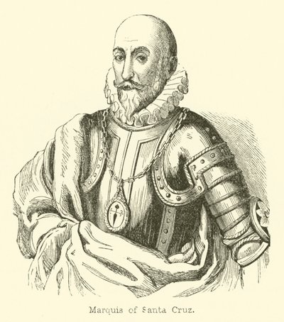 Marquis von Santa Cruz (Gravur) von English School