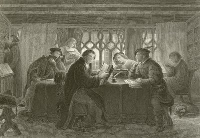 Martin Luther liest die Bibel von English School