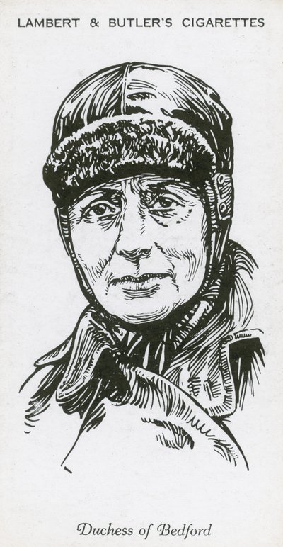 Mary Russell, Herzogin von Bedford, englische Fliegerin von English School