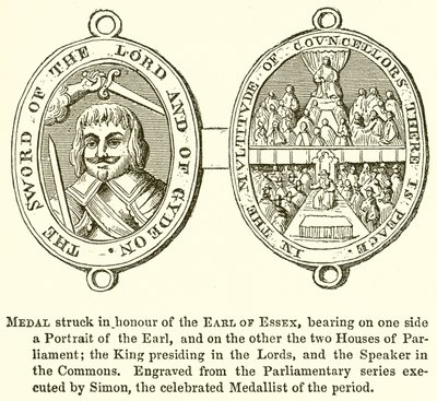 Medaille zu Ehren des Earl of Essex von English School