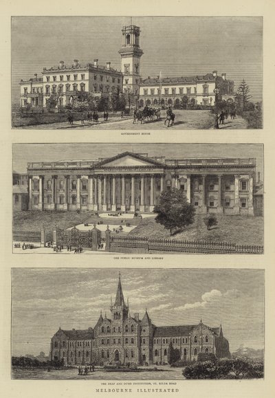 Melbourne illustriert von English School