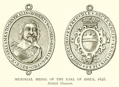 Gedenkmedaille des Earl of Essex, 1646 von English School
