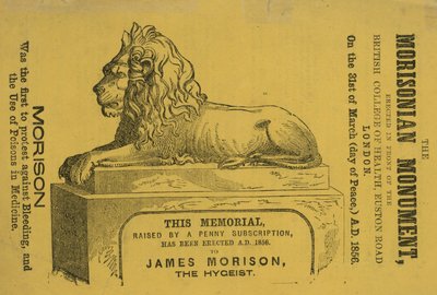 Denkmal errichtet 1856 für James Morison, den Hygeist von English School