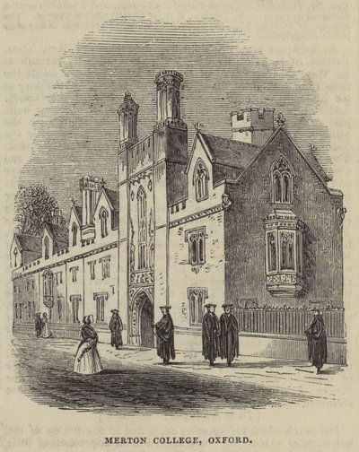 Merton College, Oxford (Gravur) von English School