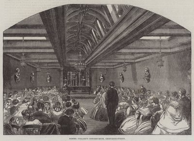 Konzertsaal von Messers Collard in der Grosvenor Street von English School