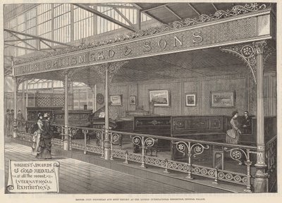 Messrs John Brinsmead und Sons Ausstellung bei der London International Exhibition, Crystal Palace von English School