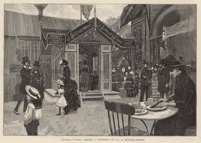 Mineralwasser; Messrs J Schweppe & Co, 51 Berners Street von English School