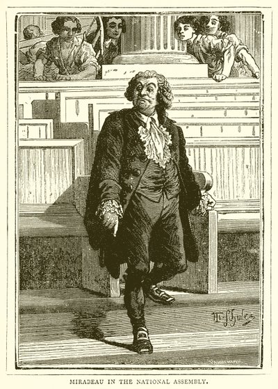 Mirabeau in der Nationalversammlung von English School