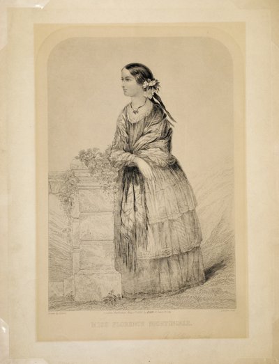 Miss Florence Nightingale: Die Freundin der Soldaten von Elston, graviert von T.H. Ellis, veröffentlicht von Ellis, 51 Jewin Street, City of London, 1. Mai 1856 von English School