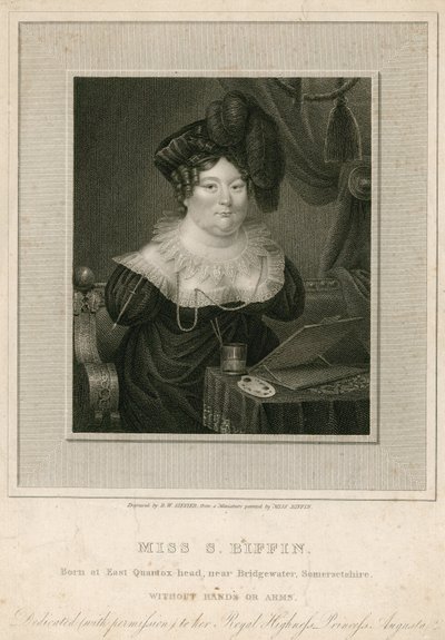 Miss Sarah Biffin, Künstlerin von English School
