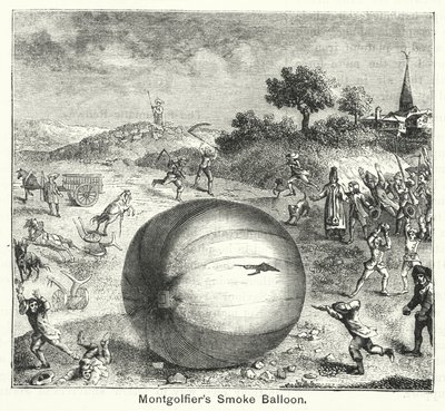 Montgolfiers Rauchballon von English School