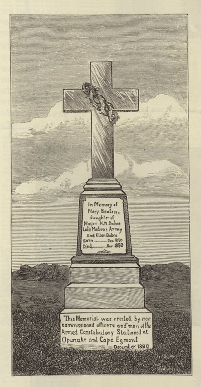 Denkmal in Upunka, Neuseeland von English School
