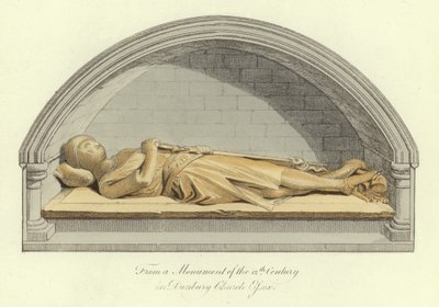 Denkmal des 12. Jahrhunderts in der Kirche von Danbury, Essex von English School