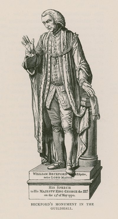 Denkmal für William Beckford von English School