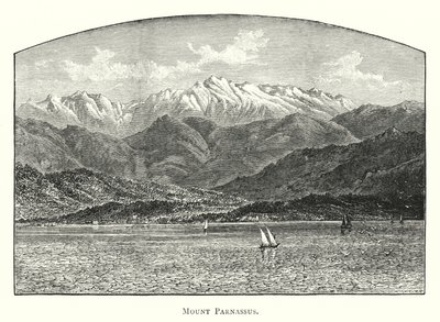 Berg Parnassus (Gravur) von English School