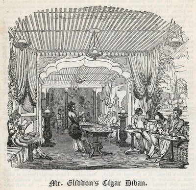 Mr. Gliddons Zigarren-Divan, King Street, Covent Garden von English School