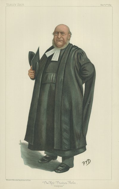 Mr. R. Fowler, der Vizekanzler von Oxford von English School