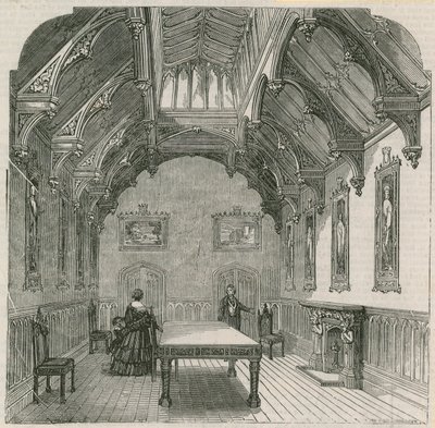 Mr. Russells neues Herrenhaus, Park Lane, London: Der Speisesaal von English School