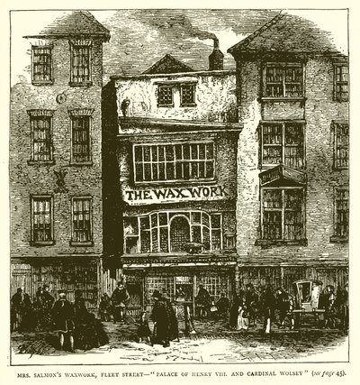 Mr. Salmons Wachsfigurenkabinett, Fleet Street--Palast von Heinrich VIII. und Kardinal Wolsey von English School