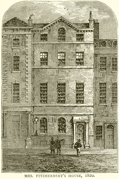 Haus von Mrs. Fitzherbert, 1820 von English School