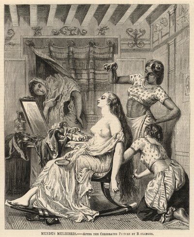 Mundus muliebris, nach dem berühmten Bild von Boulanger von English School