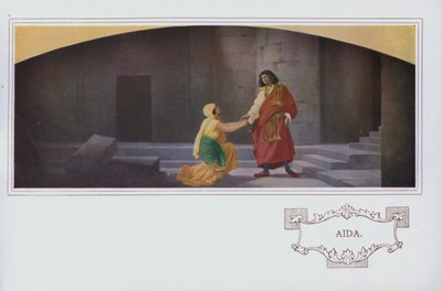Wandgemälde im Peter Robinson Restaurant: Aida von English School