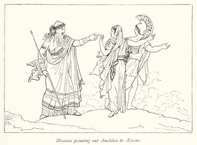 Musaeus zeigt Aeneas Anchises von English School