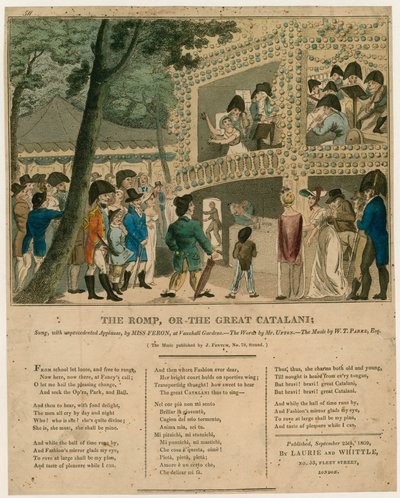 Musikpartitur; The Romp; oder, Die große Catalani von English School