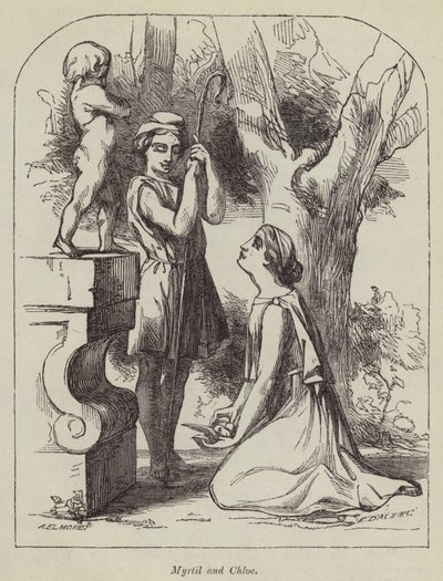 Myrtil und Chloe (Gravur) von English School