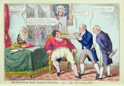 Necessitas Non Habet Leges, oder die Übelkeitspille, 1823 von English School