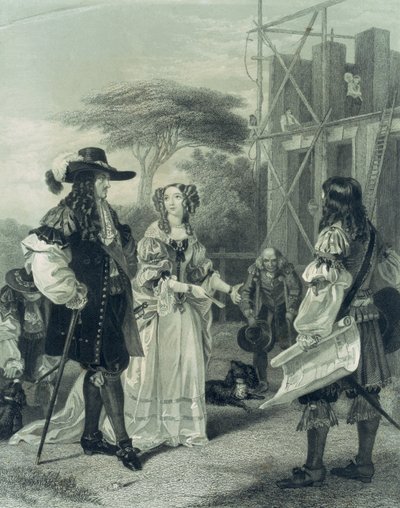 Nell Gwynn überredet Karl II., ein Krankenhaus zu bauen von English School